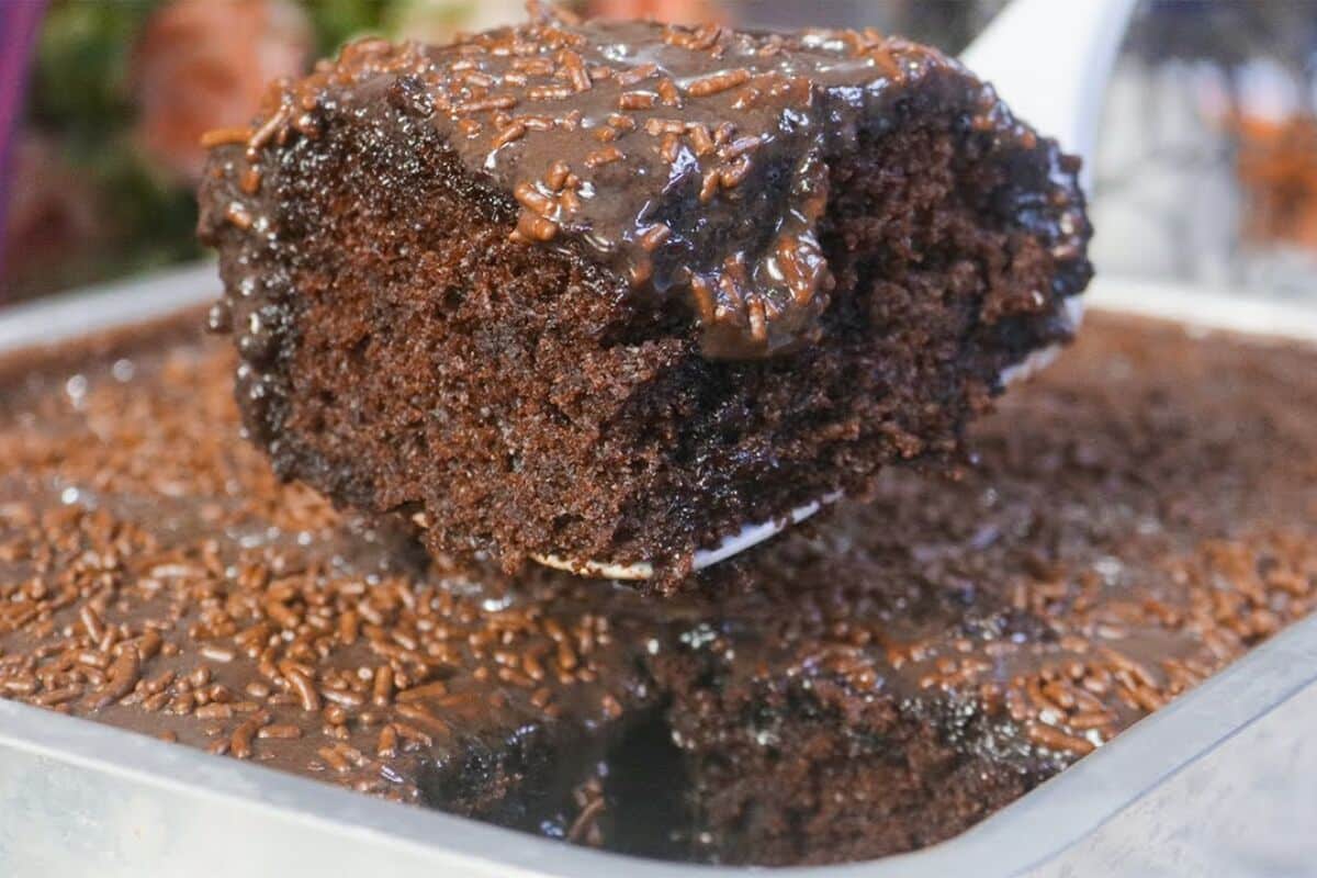 Bolo de chocolate quente