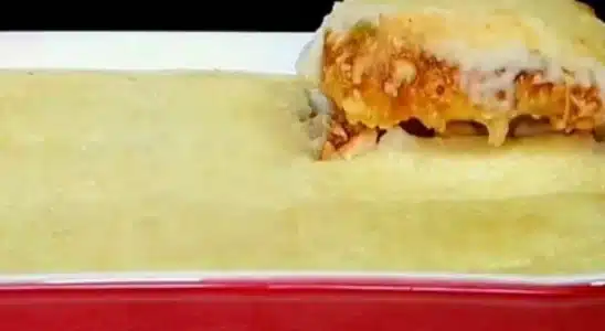 Escondidinho de frango fácil e delicioso coberto com queijo derretido, para gratinar no forno e arrasar 4 Escondidinho de frango
