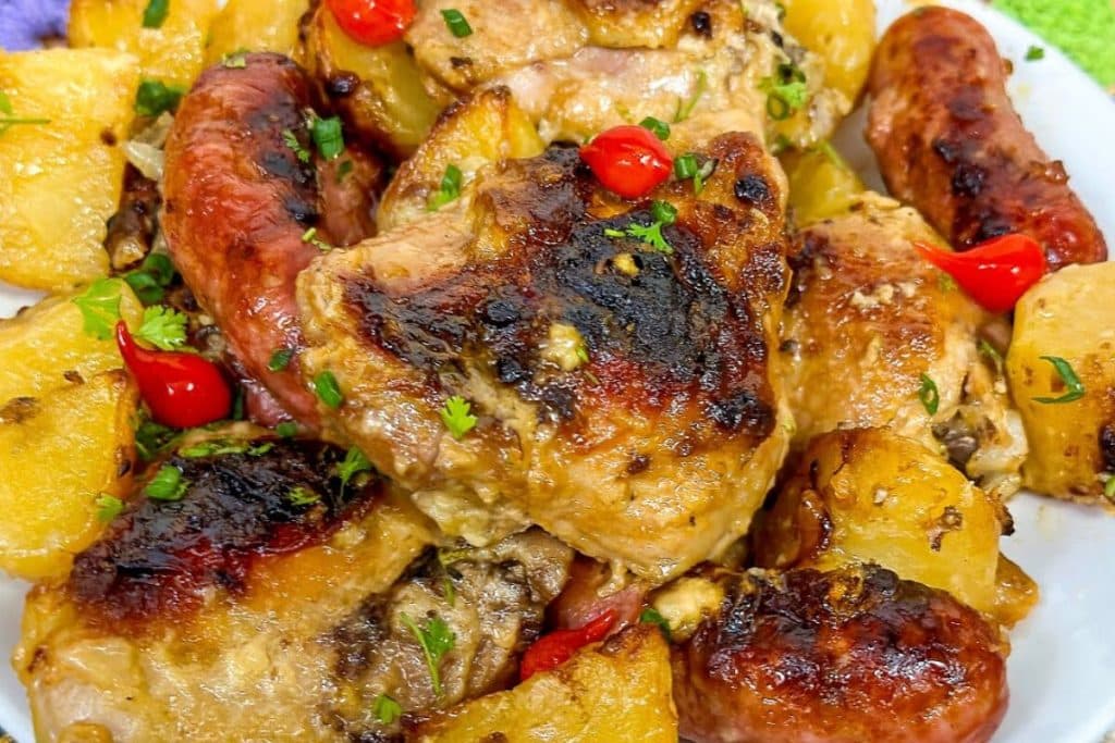 Frango assado douradinho