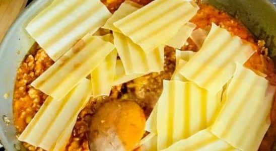 Lasanha de frigideira