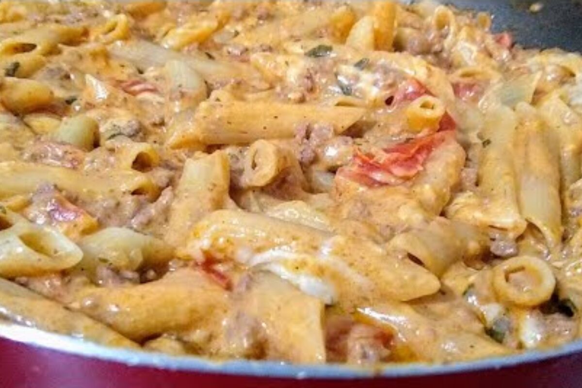 Macarrão cremoso de frigideira