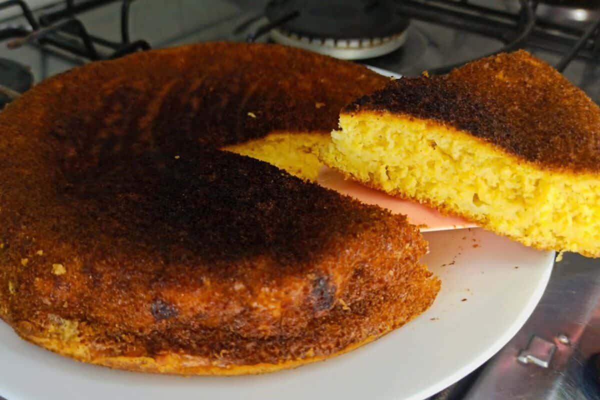 Pamonha de frigideira feita com milho de latinha em poucos minutos, simplesmente deliciosa 137 Pamonha de frigideira