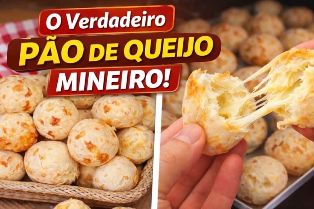 Pão de queijo mineiro super crocante por fora e macio por dentro, que toda a família vai amar 6 Pão de queijo mineiro