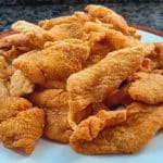 Peixe frito no fubá