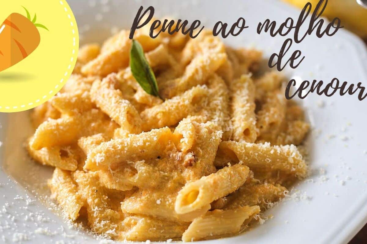 Penne ao molho de cenoura super cremoso e fácil de fazer, uma refeição saudável e cheia de sabor 117 Penne ao molho de cenoura