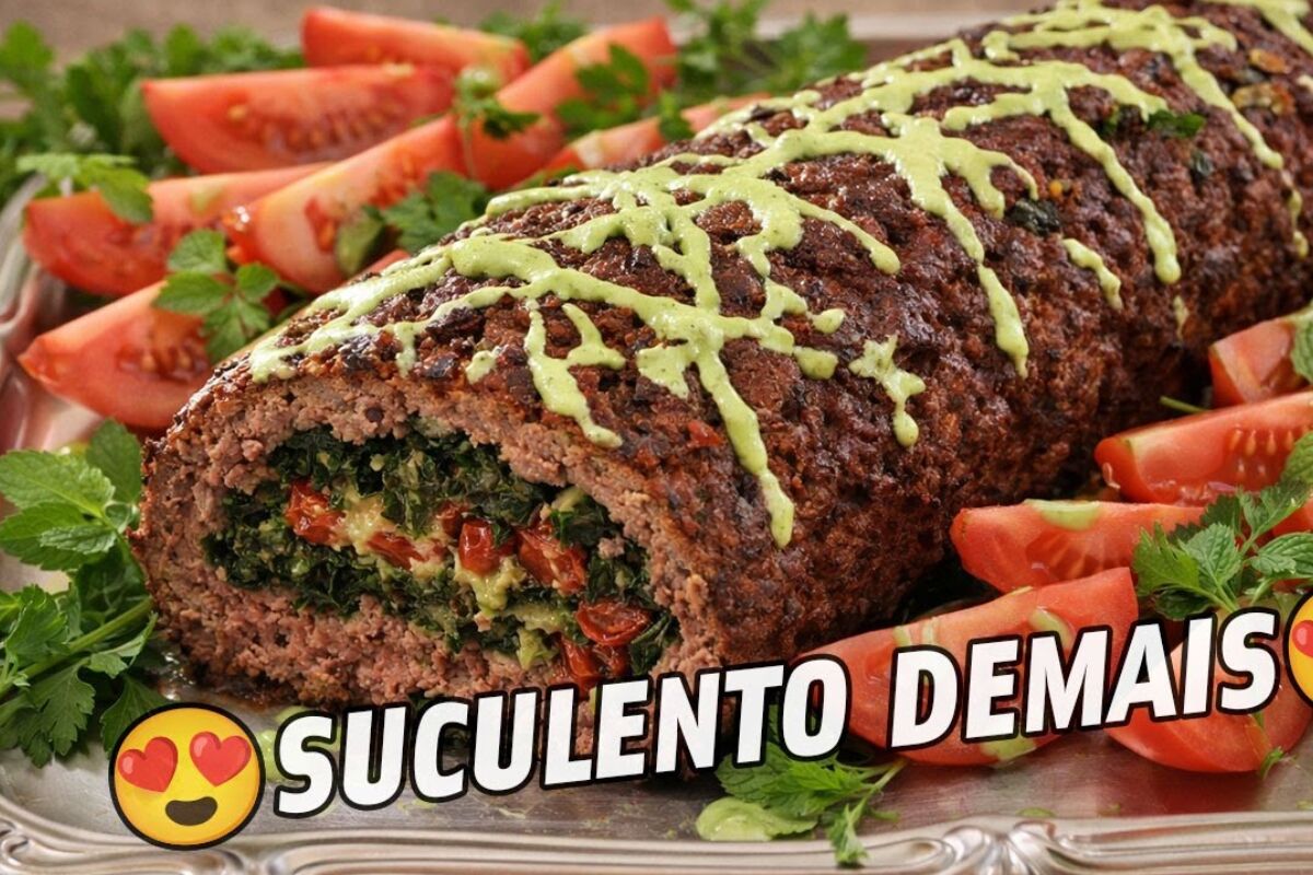 Rocambole de carne moída