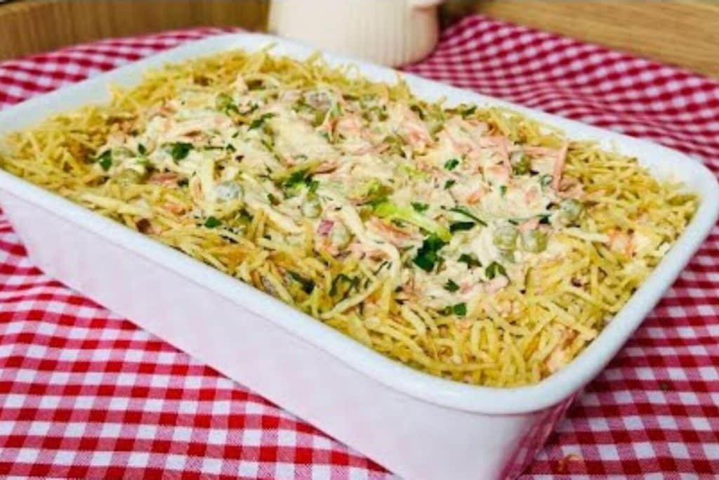 Salpicão de frango que fica extremamente cremoso e leve, perfeito para qualquer ocasião 152 Salpicão de frango