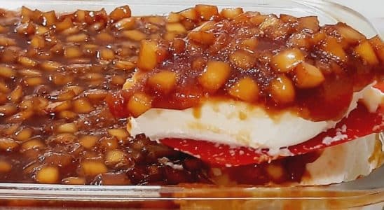 Sobremesa de coco fresco