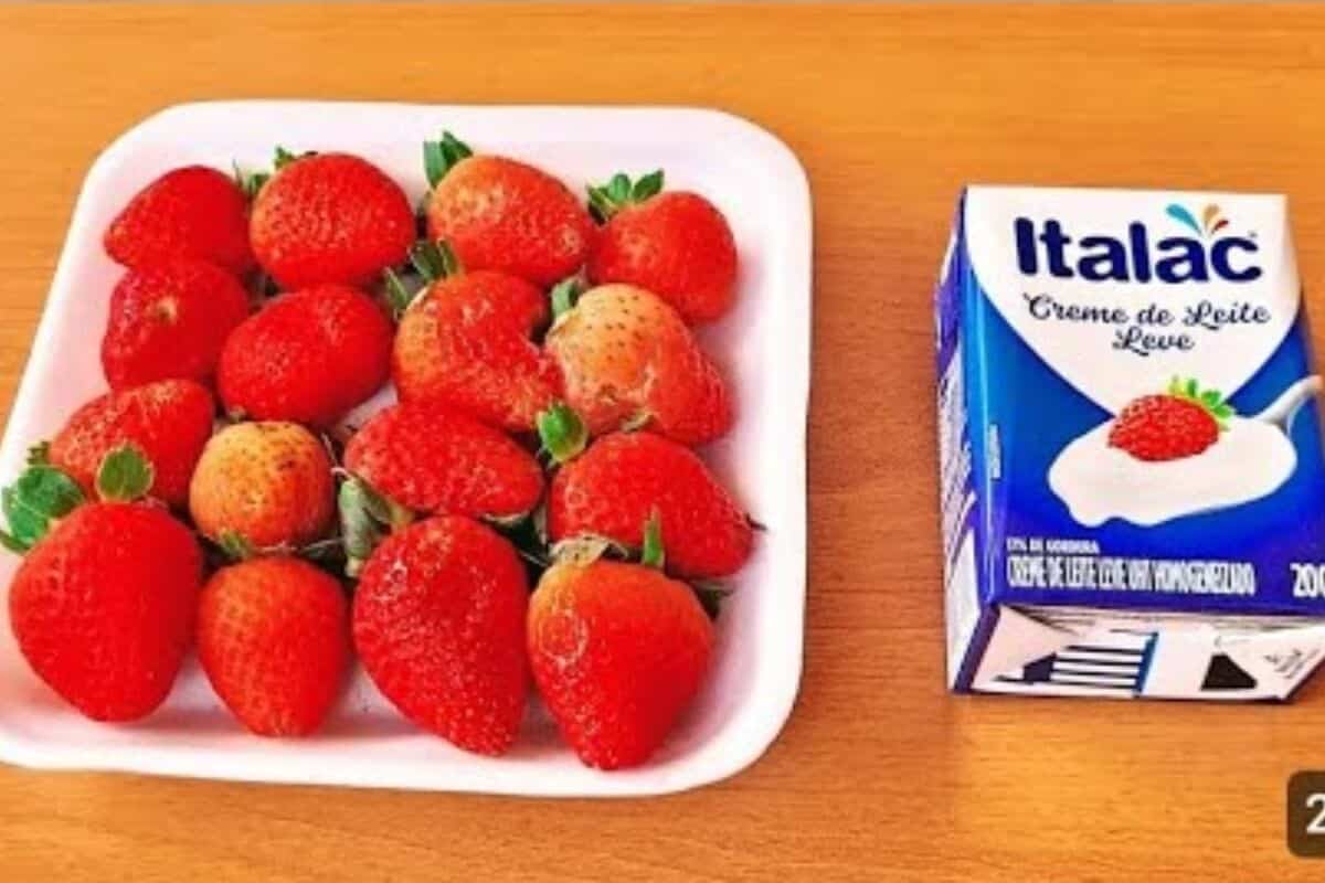 Sobremesa de morango: você mistura tudo, leva para gelar e vai arrasar com um doce cremoso e refrescante no Dia dos Pais 65 Sobremesa de morango