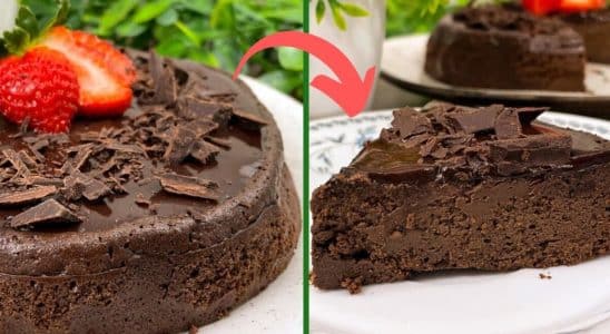 Torta de chocolate sem glúten