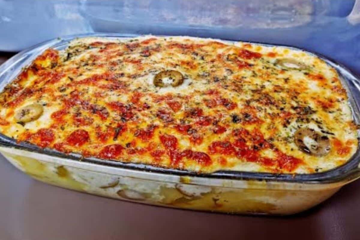 Batata gratinada no forno