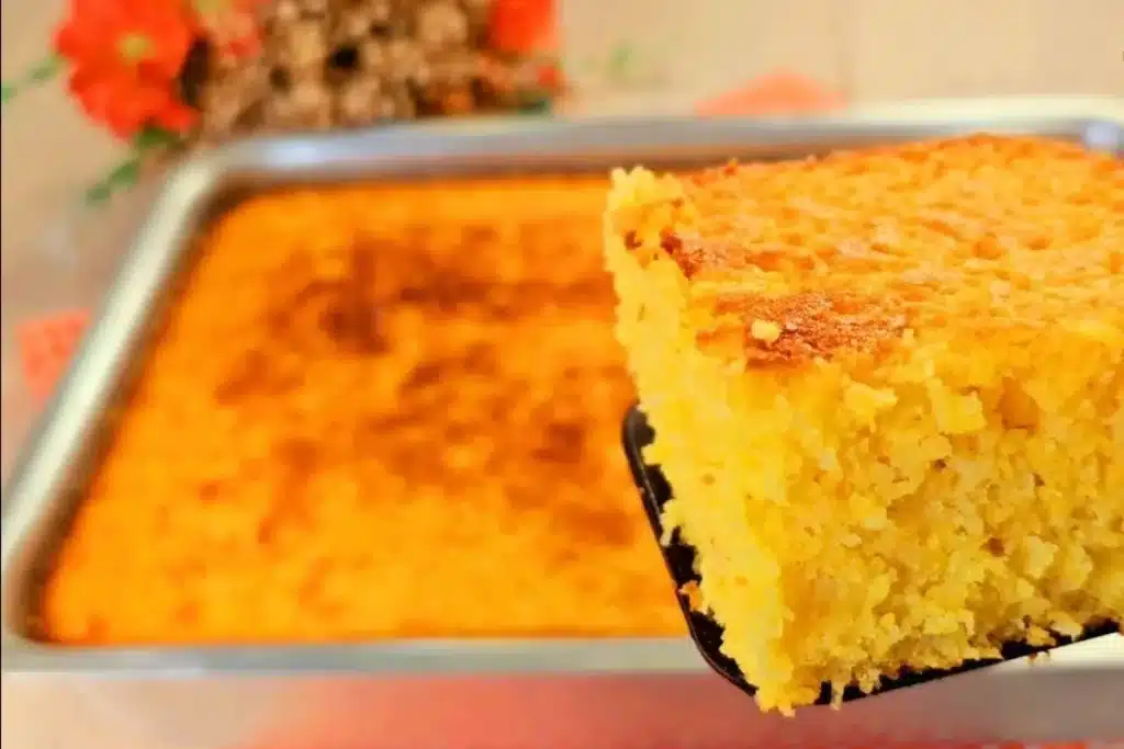 Bolo sem glúten e sem lactose feito com flocão, saudável e extremamente macio e fofinho 4 Bolo sem glúten