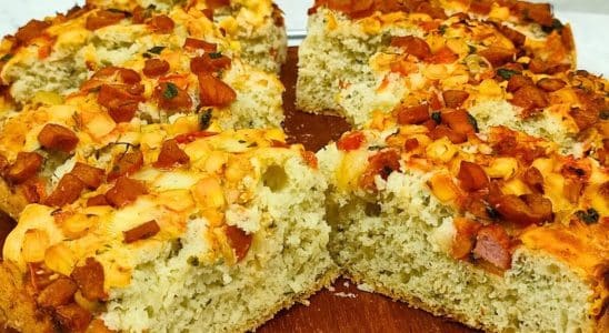 Cachorro quente de forno