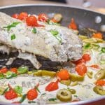 Filé de peixe cremoso