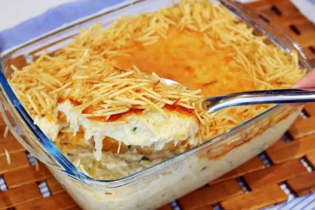 Frango cremoso com creme de milho ao forno, uma refeição principal perfeita e irresistível 4 Frango cremoso