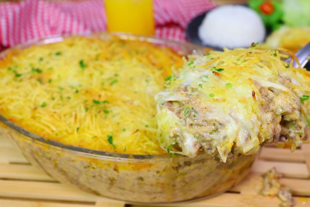 Gratinado de carne moída