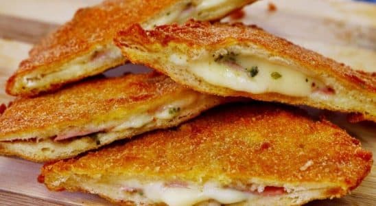 Lanche de pão de forma