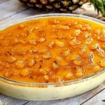 Sobremesa cremosa de abacaxi