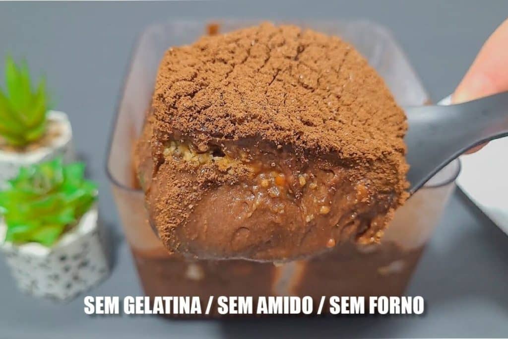 Sobremesa engana visita feita sem gelatina, sem amido de milho e sem ir ao forno, uma gostosura 88 Sobremesa engana visita
