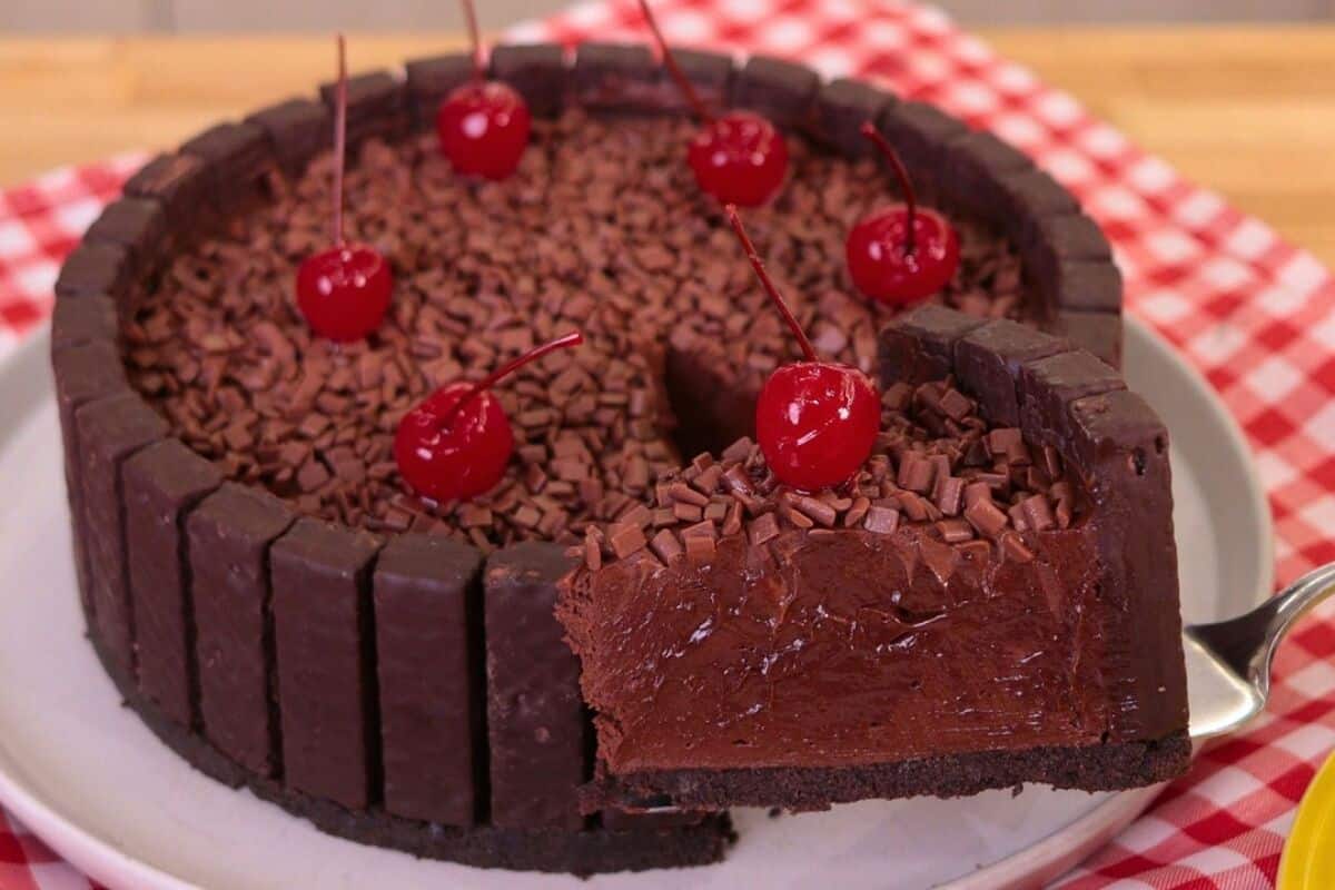 Torta de chocolate cremosa