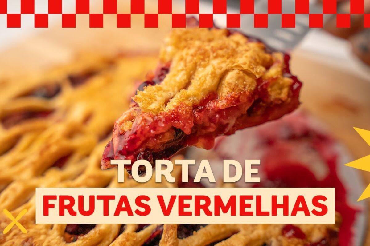 Torta de frutas vermelhas