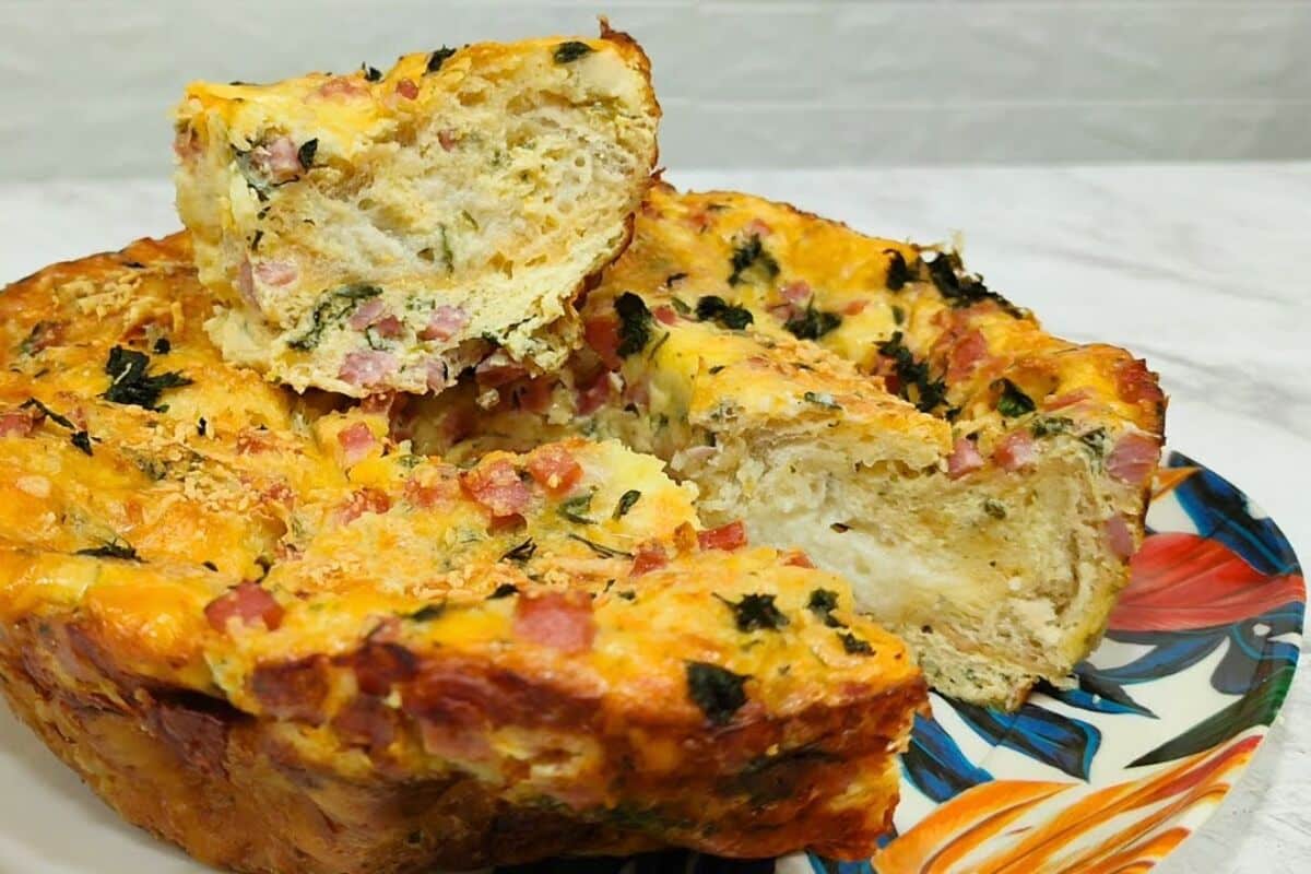 Torta de pão amanhecido