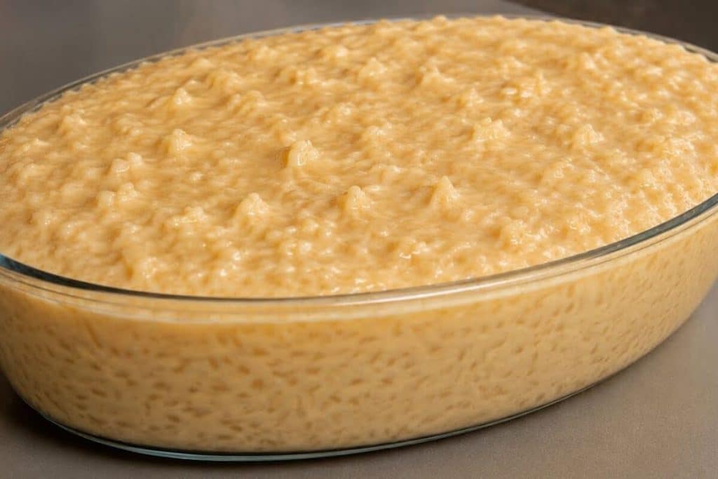 Arroz doce caramelado