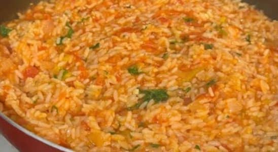 Arroz cremoso com tomate