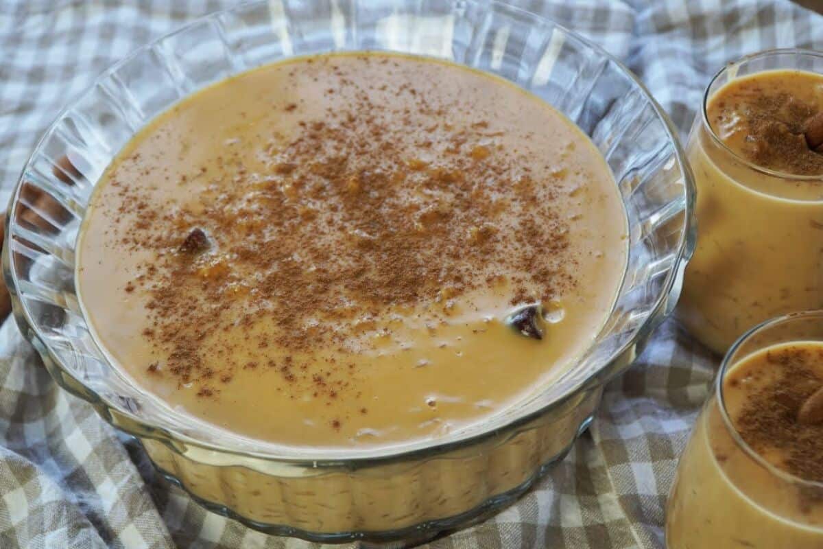 Arroz doce caramelizado