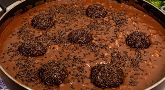 Canjica de brigadeiro
