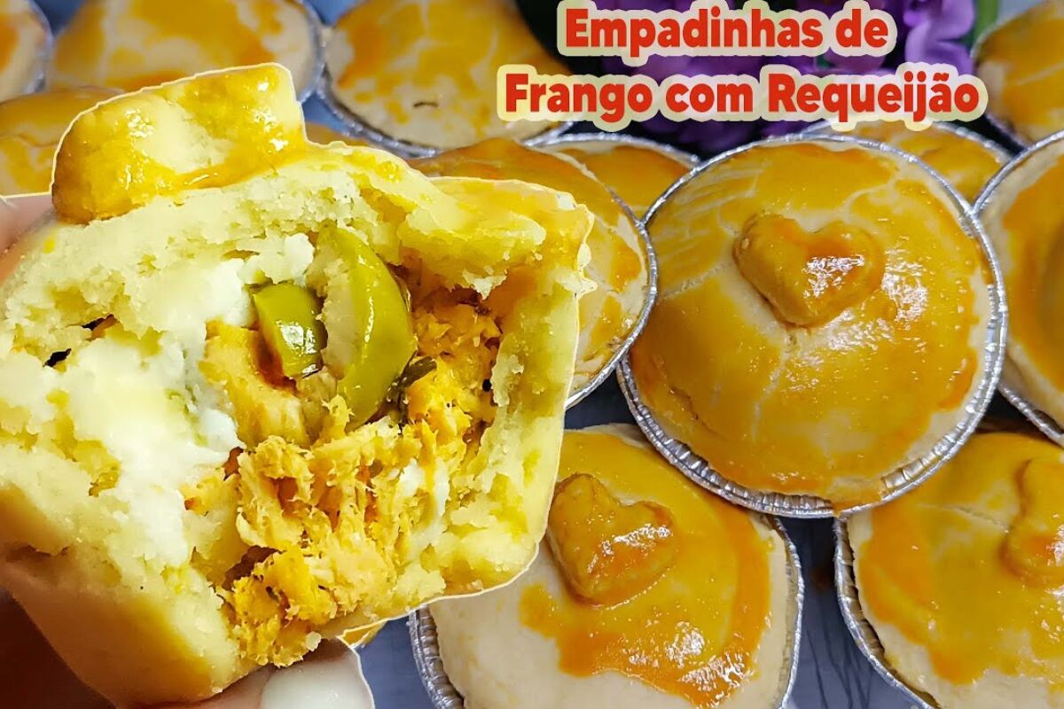 Empadinha de frango com requeijão