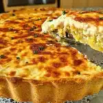 Massa para quiche amanteigada que derrete na boca, para você rechear com bacon e alho-poró 1 Massa para quiche