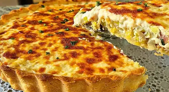 Massa para quiche amanteigada que derrete na boca, para você rechear com bacon e alho-poró 2 Massa para quiche