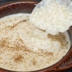 Mingau de tapioca com coco