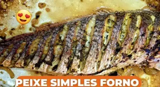 Peixe de forno com tempero delicioso e muito fácil de fazer, para um almoço leve e saboroso 1 Peixe de forno