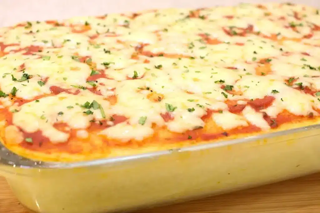 Polenta recheada: cremosa, saborosa, econômica, fácil e que rende muito para toda a família 4 Polenta recheada