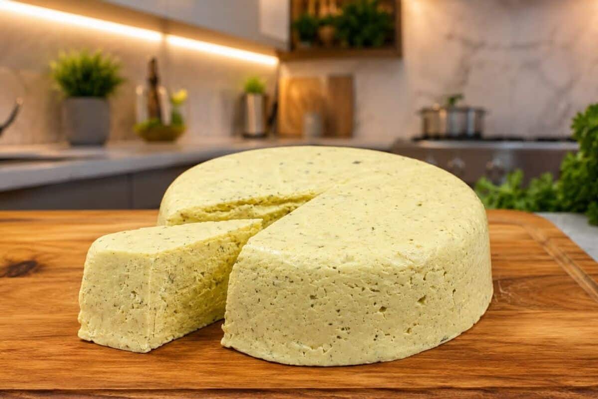 Queijo caseiro temperado