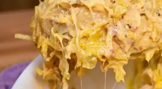Repolho cremoso de forno