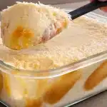 Sobremesa de abacaxi e doce de leite feita no liquidificador sem ir ao fogo, uma gostosura 1 Sobremesa de abacaxi e doce de leite