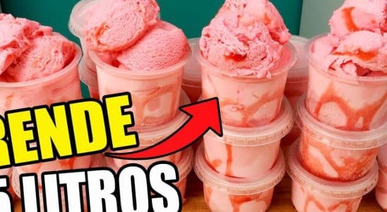 Sorvete caseiro