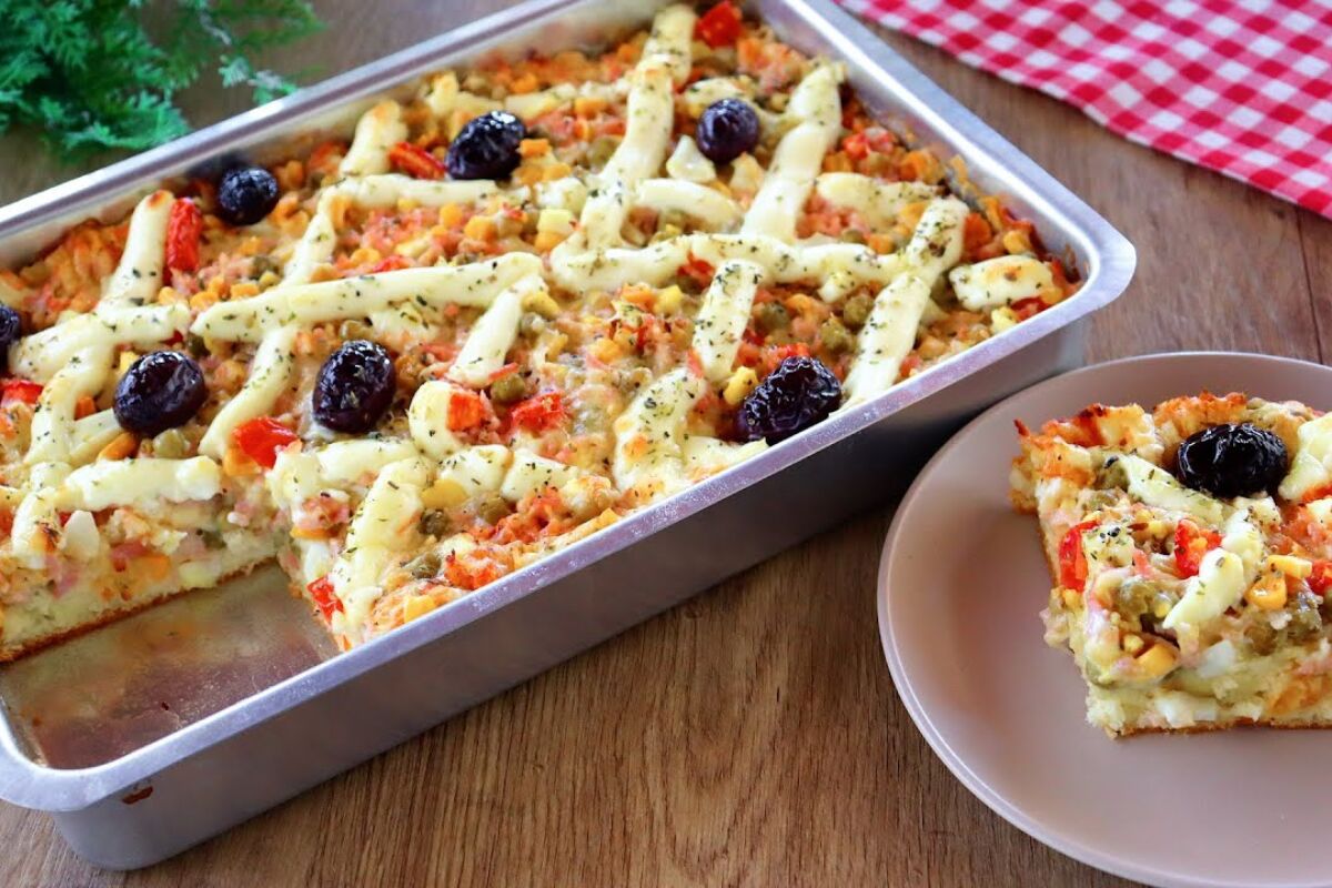 Torta à portuguesa super recheada, fofinha e fácil, ideal para um lanche ou jantar prático e delicioso 151 Torta à portuguesa