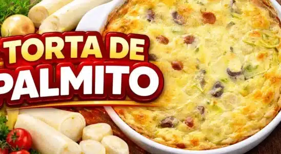 Torta de palmito low carb feita sem farinha de trigo, um lanche leve, saboroso e saudável 1 Torta de palmito low carb