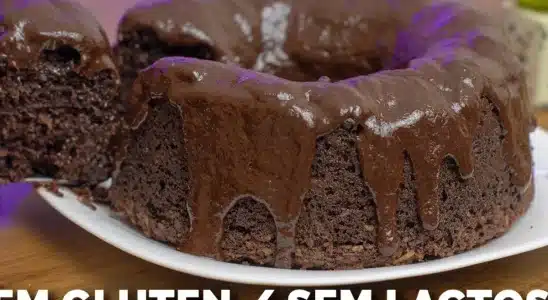 Bolo de chocolate sem glúten