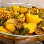 Frango com quiabo super suculento e muito bem temperado, feito daquele jeito tradicional de vó 1 Frango com quiabo