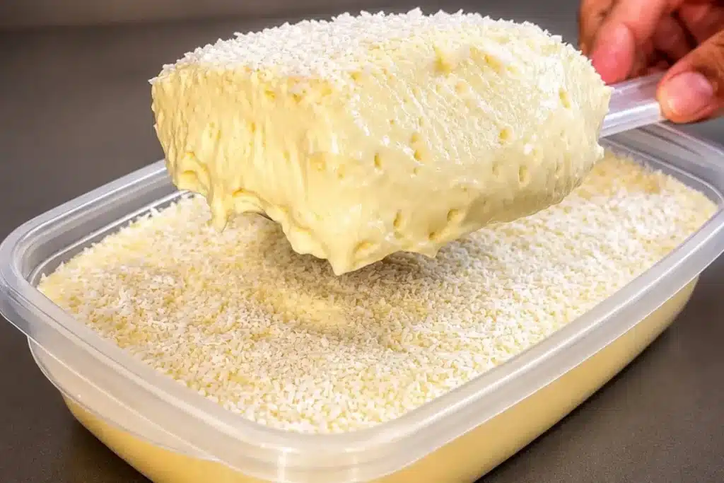 Sobremesa de 2 ingredientes que é só bater no liquidificador e levar para gelar, uma gostosura 4 Sobremesa de 2 ingredientes
