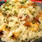 Arroz alho e óleo super soltinho, cheiroso e bem temperado, o acompanhamento perfeito para o seu churrasco 1 Arroz alho e óleo