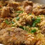 Arroz com suã bem temperado e molhadinho ao estilo mineiro, uma refeição caipira inesquecível 1 Arroz com suã