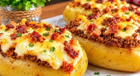 Batata recheada cremosa