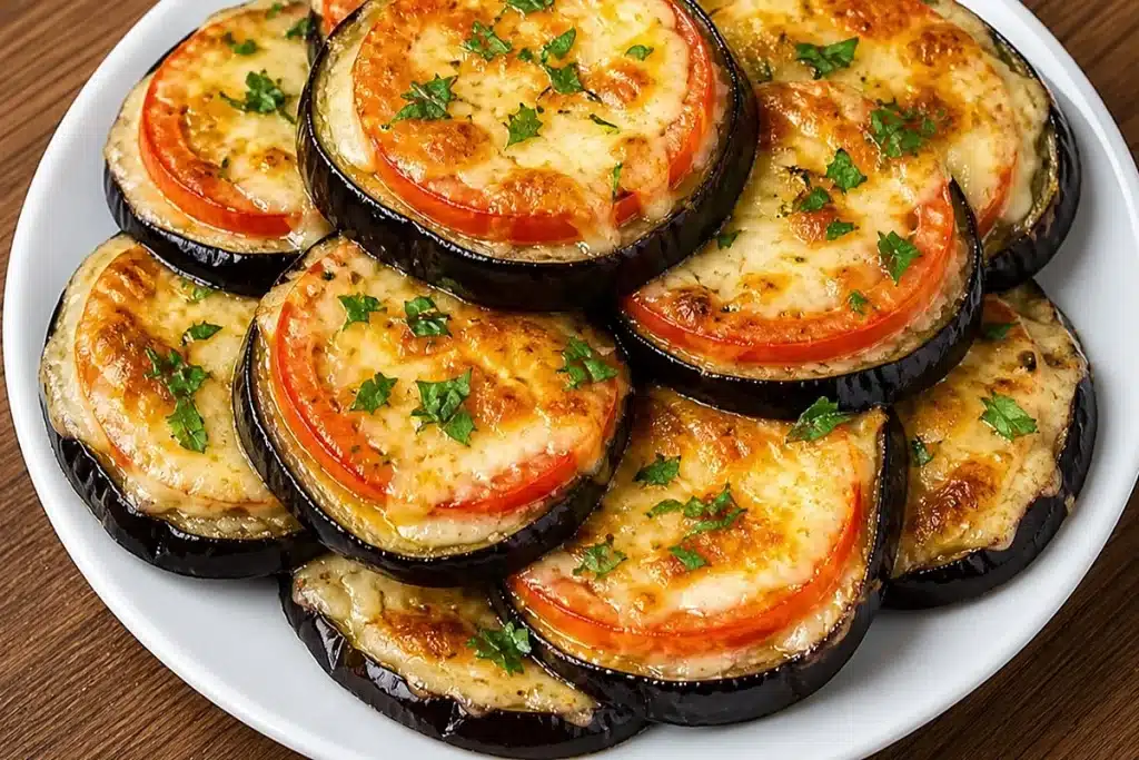 Berinjela assada no forno de forma fácil e rápida, um acompanhamento levinho, temperado e saboroso 4 Berinjela assada