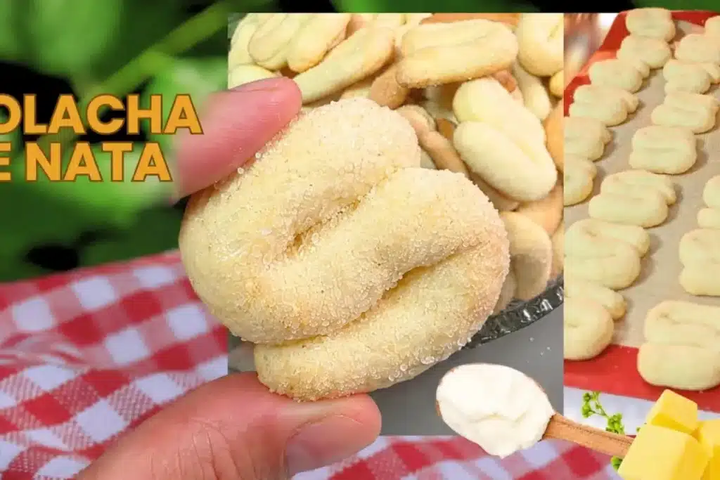 Bolachinha de nata tradicional de antigamente, com massa levinha que derrete na boca 4 Bolachinha de nata